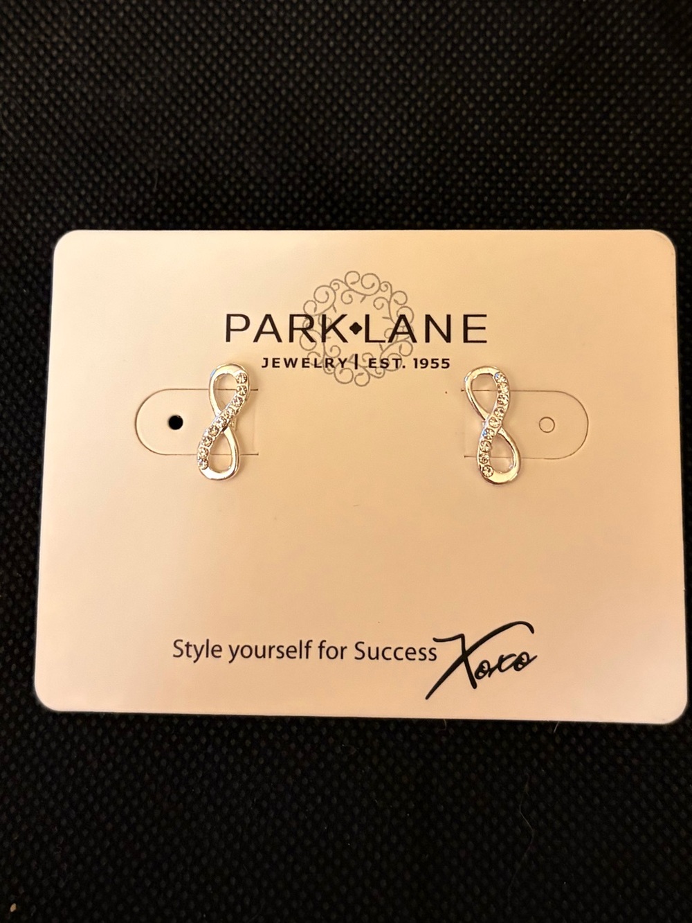 Park Lane Silver Infinity Stud Earrings - Silver